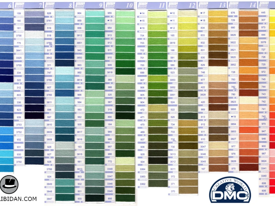 Free DMC Color Chart
