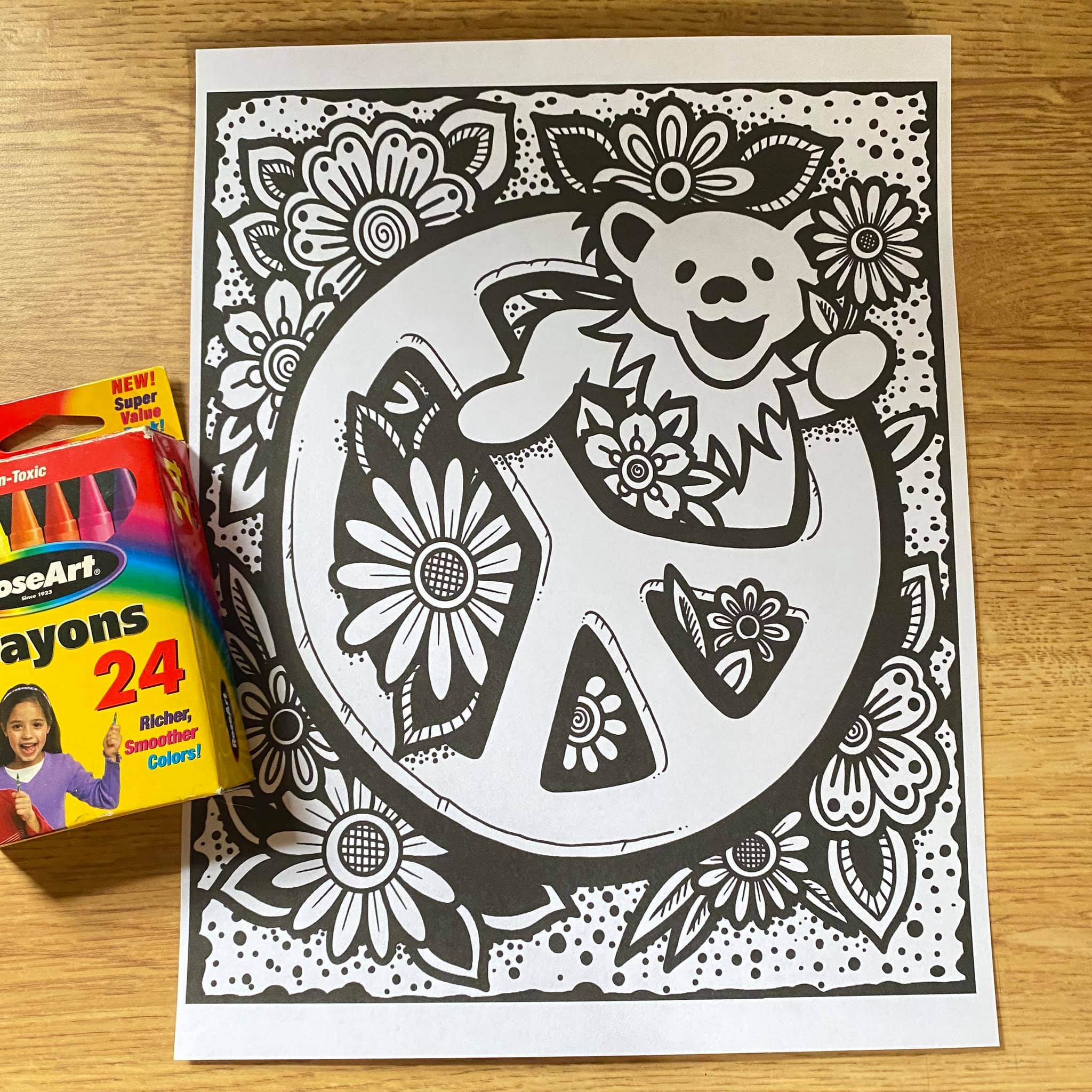 Grateful Dead Coloring Sheets Printable