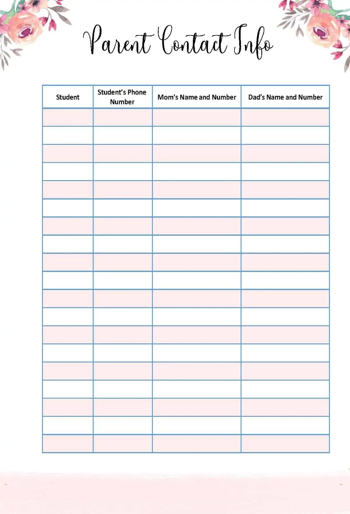 FREE Editable Contact List Template Editable PDF Word Image Worksheets Library FREE Editable Contact List Template Editable PDF Word Image Worksheets Library