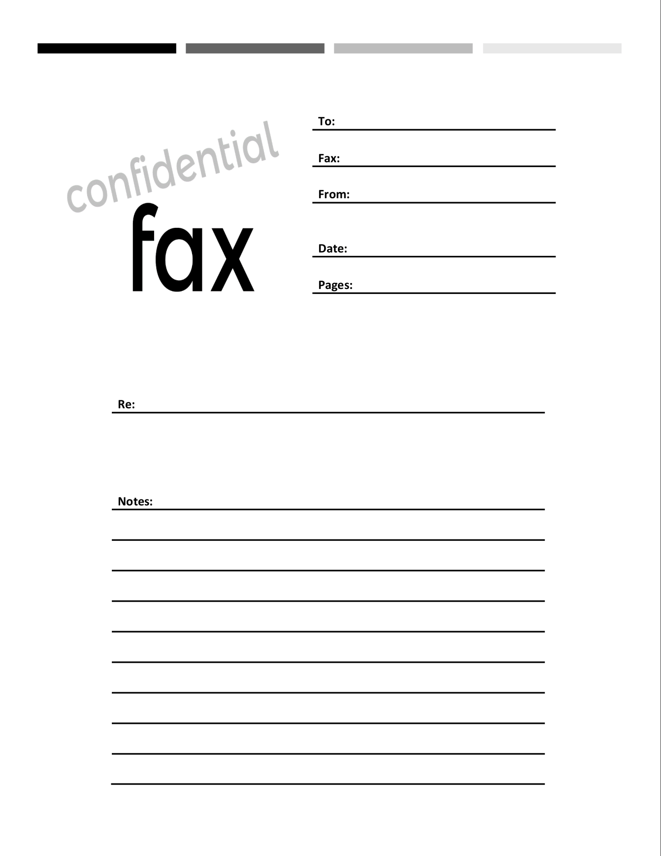 Free Fax Confidential Cover Sheets FaxBurner