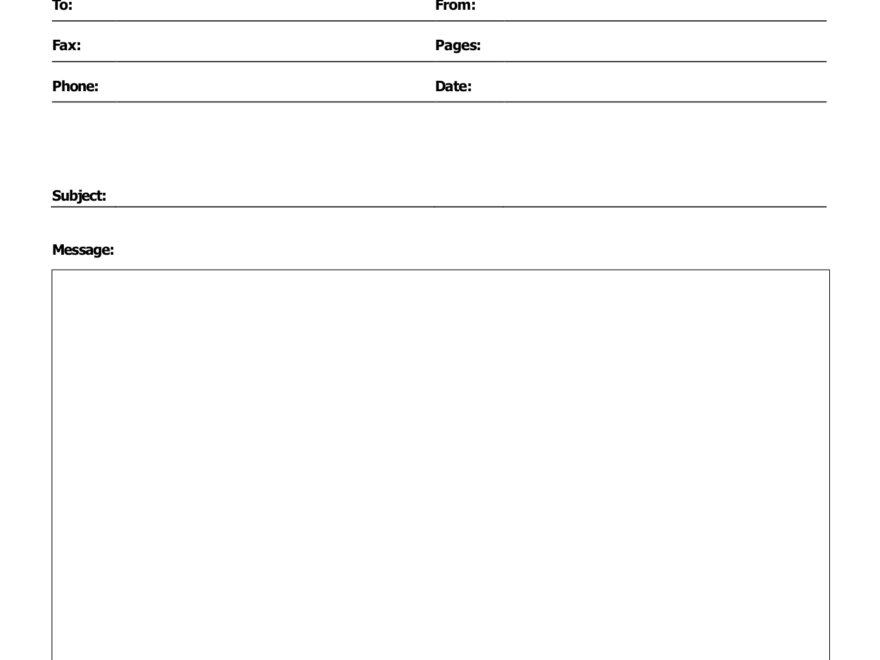 Free Fax Cover Sheets FaxBurner