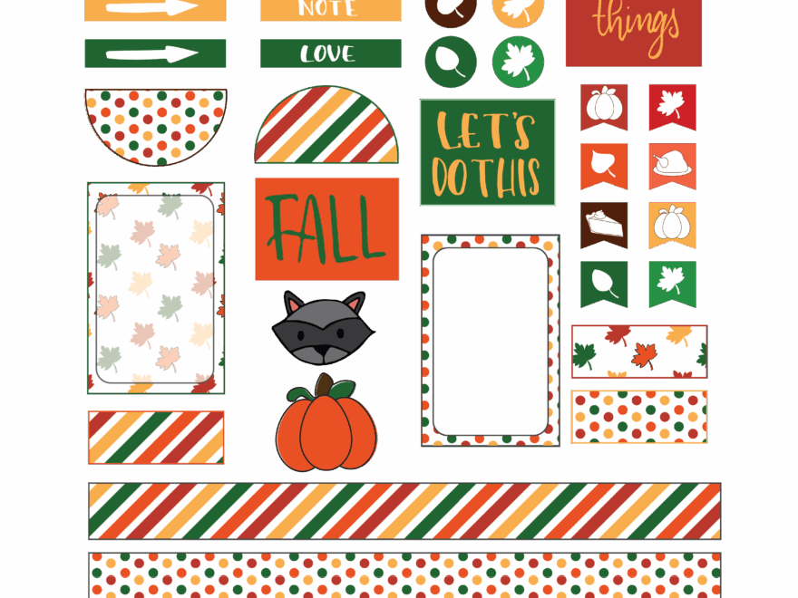 Free Happy Planner Stickers For Halloween And Fall