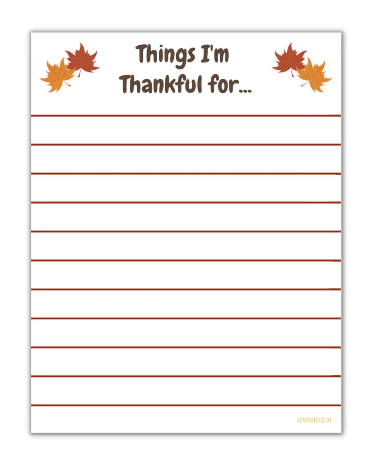 FREE I m Thankful For Printable And Worksheets For Kids Love Our Real Life FREE I m Thankful For Printable And Worksheets For Kids Love Our Real Life