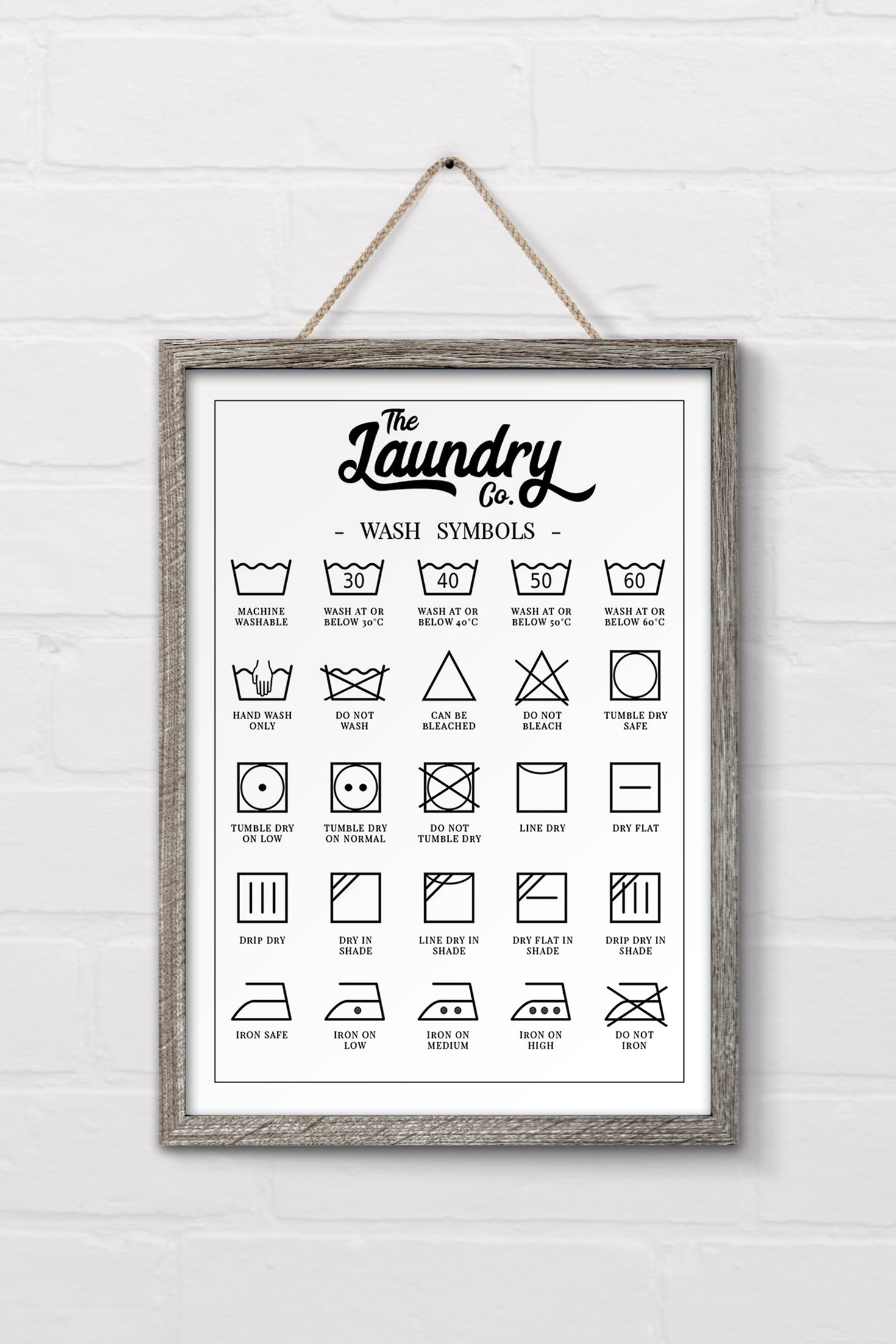Free Printable Laundry Symbols Chart Free Printable Laundry Symbols Chart