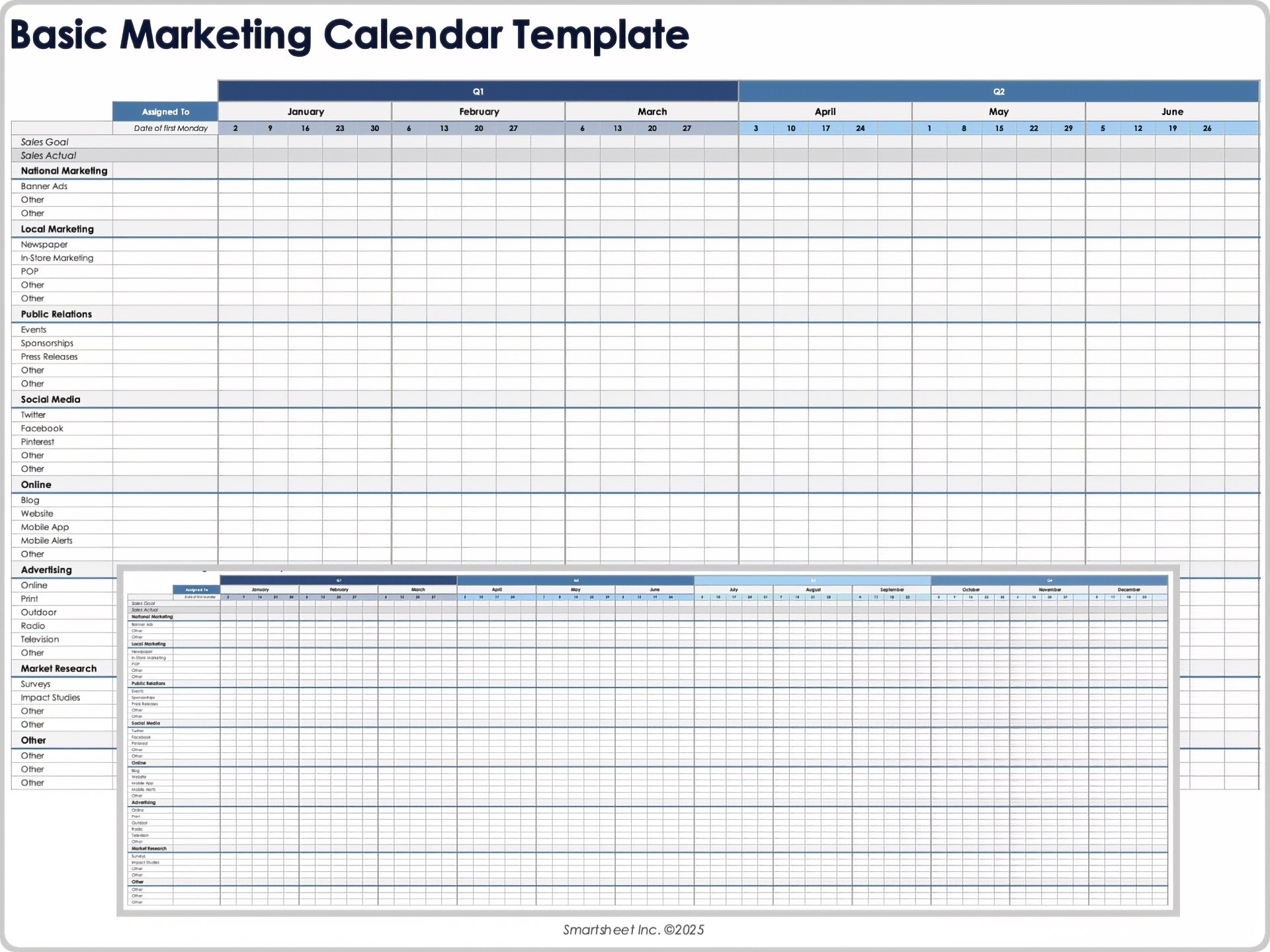 Free Marketing Calendar Templates Content Social And Campaign Free Marketing Calendar Templates Content Social And Campaign