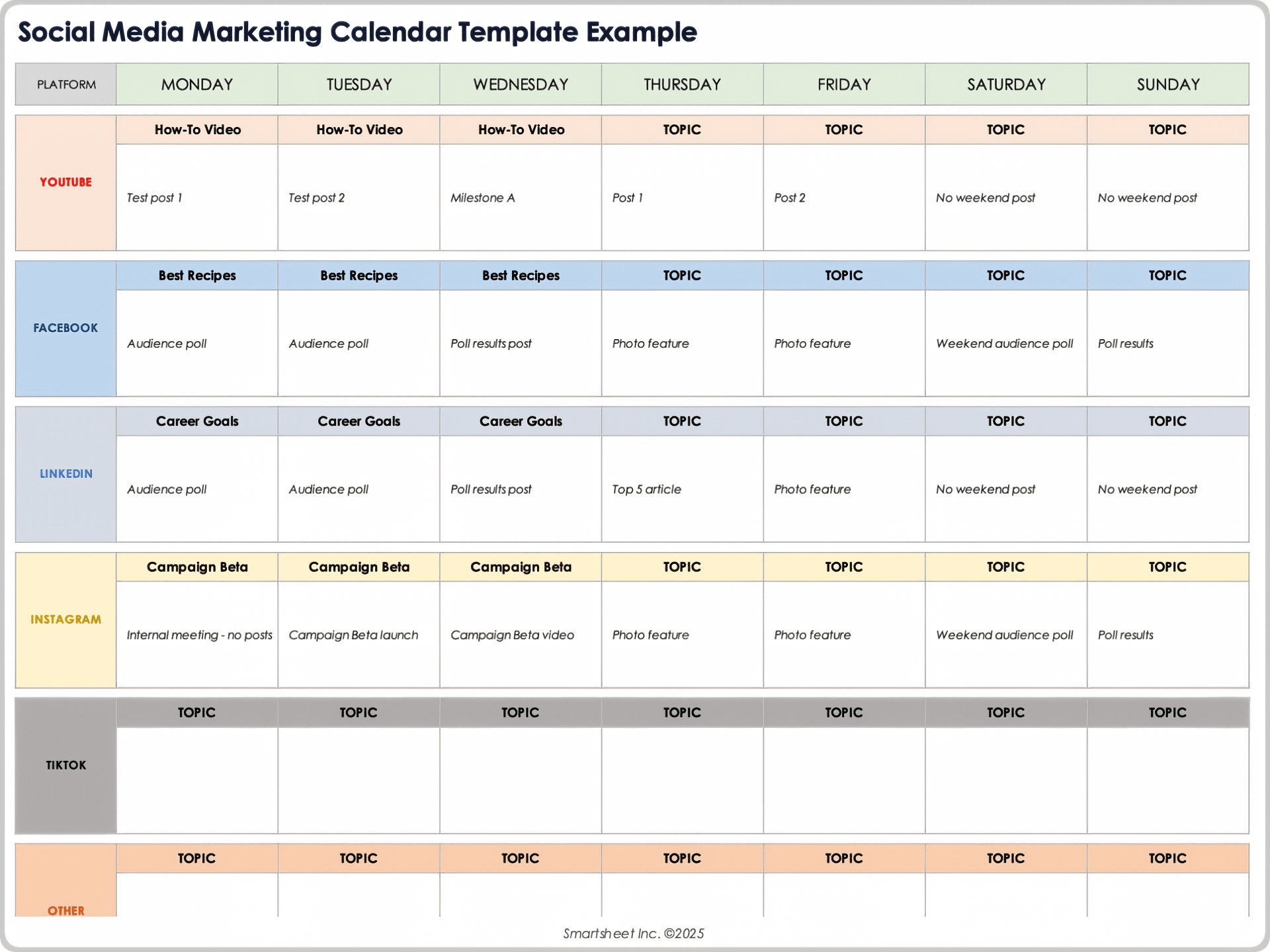 Free Marketing Calendar Templates Content Social And Campaign Free Marketing Calendar Templates Content Social And Campaign