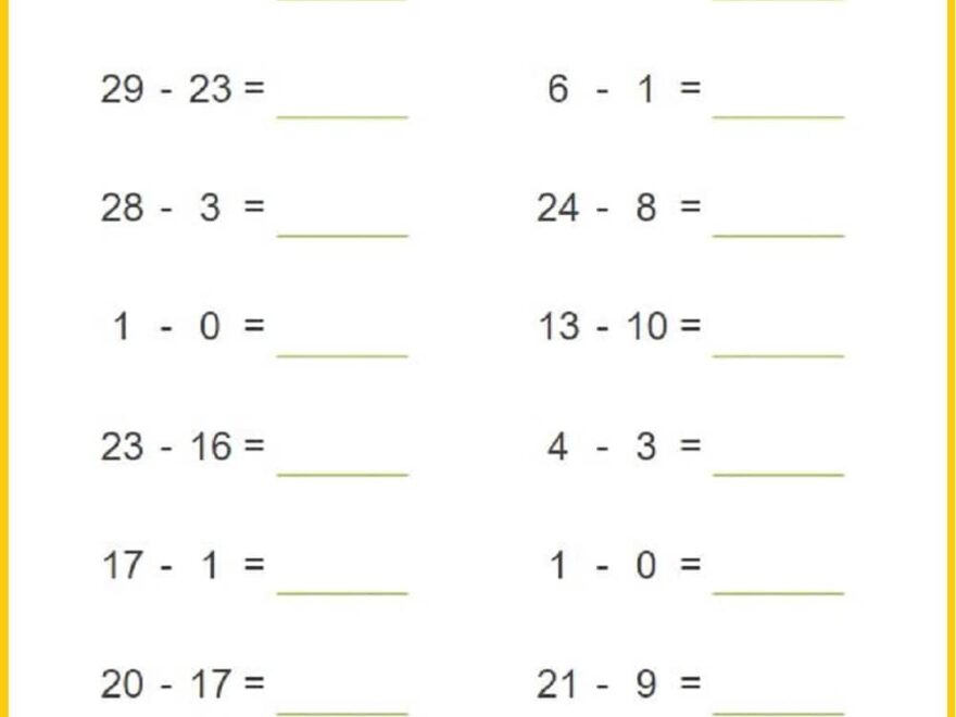 Free Math Worksheets Auto Generated With Answers