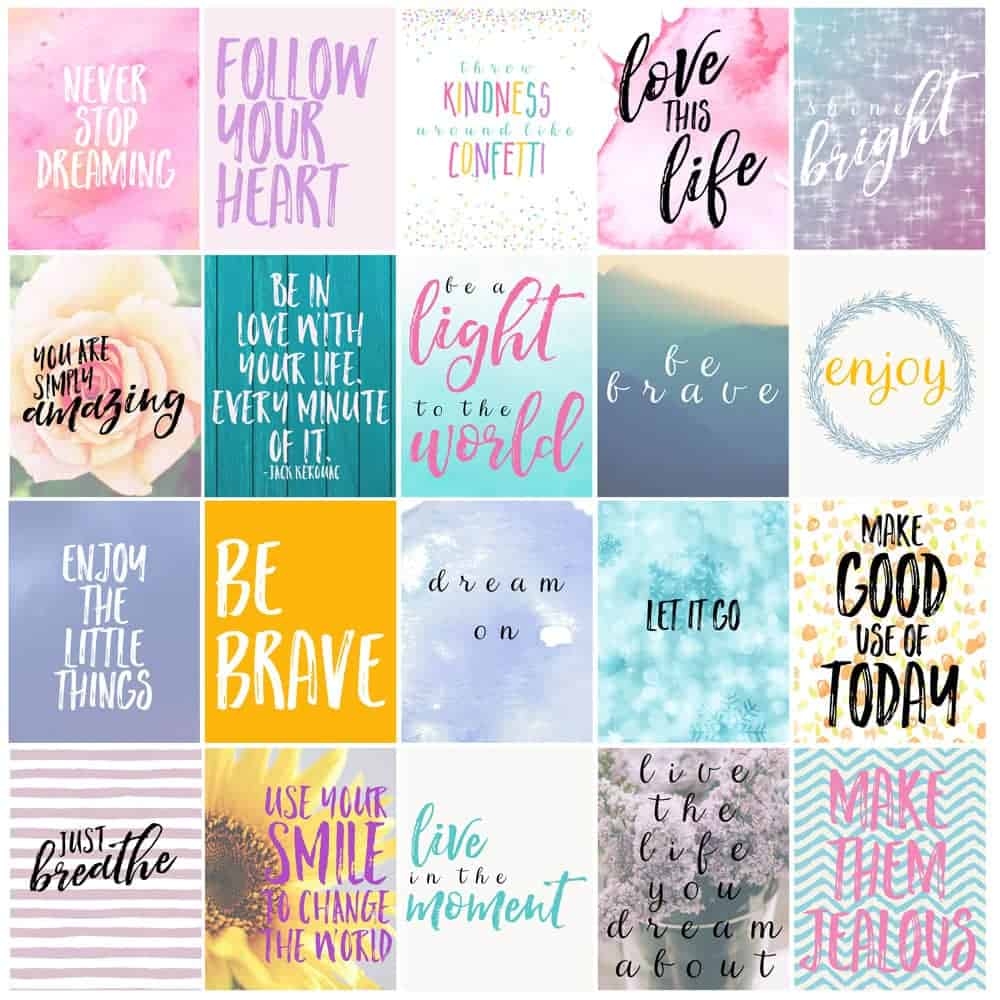 Free Motivational Printable Planner Stickers Love Paper Crafts Worksheets Library