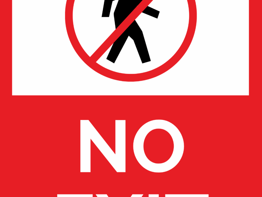 Free No Exit Sign Template To Edit Online