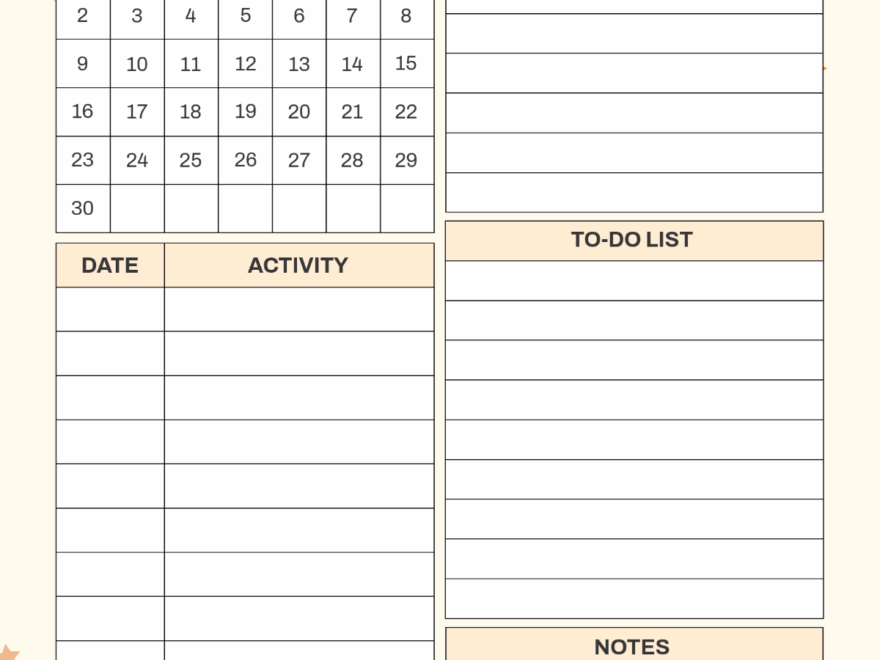 Free November 2026 Daily Calendar Planner Template To Edit Online