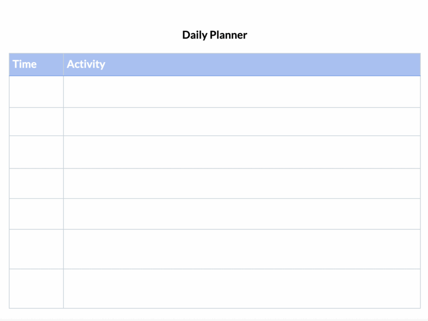Free Online Planner Templates 4 Free Printable Templates