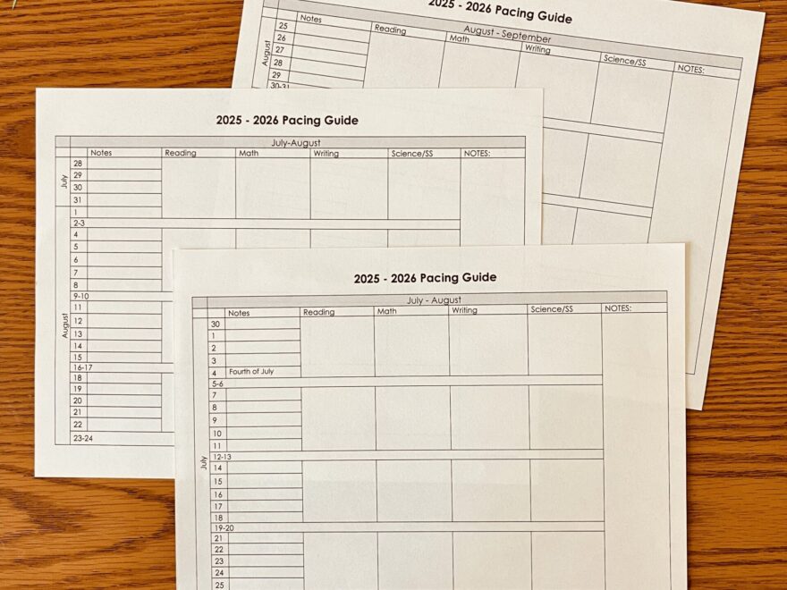 Free Pacing Guide For Any Grade Level Simply Kinder