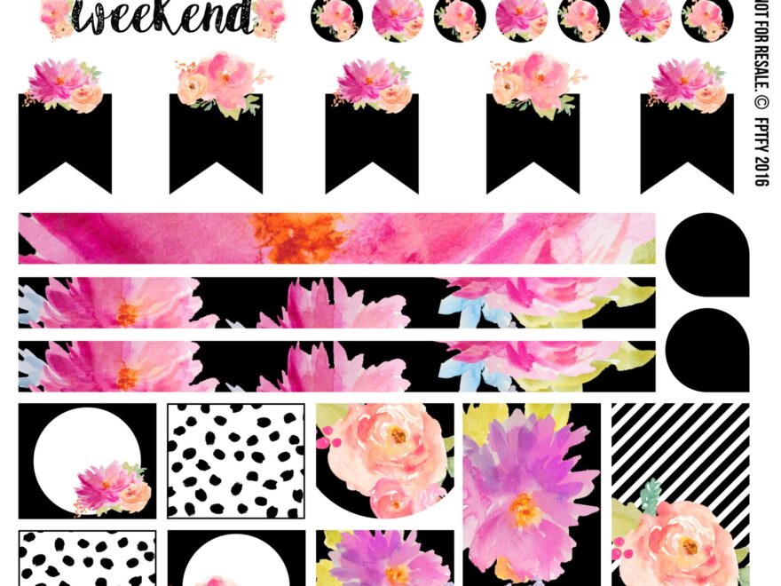 Free Planner Addict Printables Fuchsia Chic Free Pretty Things For You