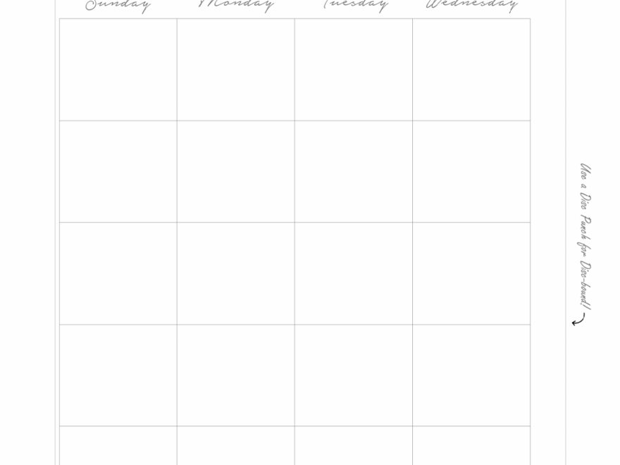 Free Planner Printable Monthly Inserts Ring Discbound Printable 3 Years Apart