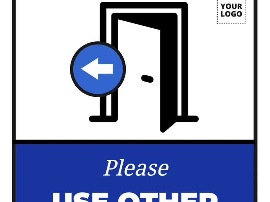 Free Please Use Other Door Sign Templates