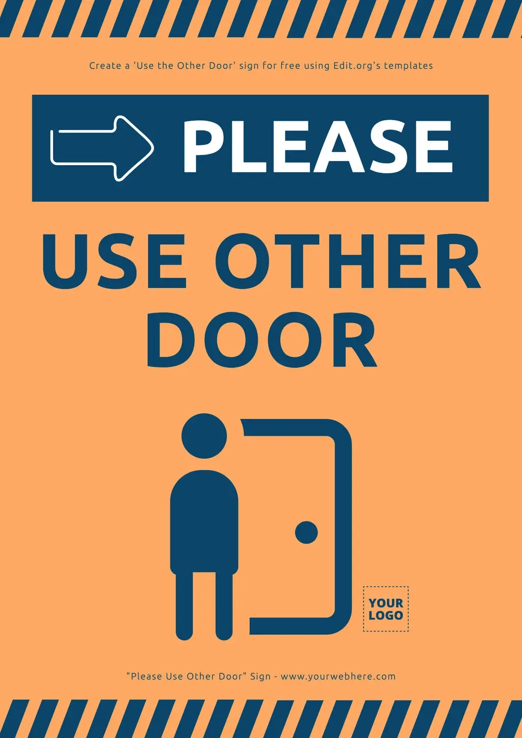 Free Please Use Other Door Sign Templates