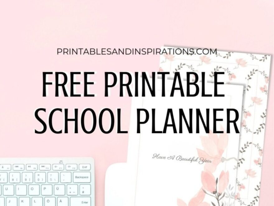 Free Printable 2025 2026 School Planner Printables And Inspirations
