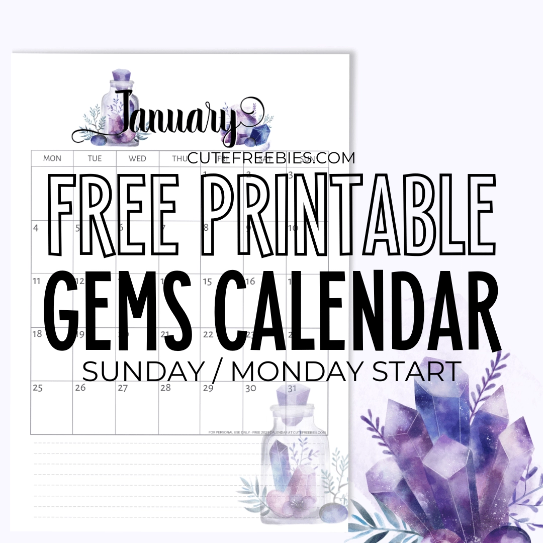 Free Planner Printable Jewels