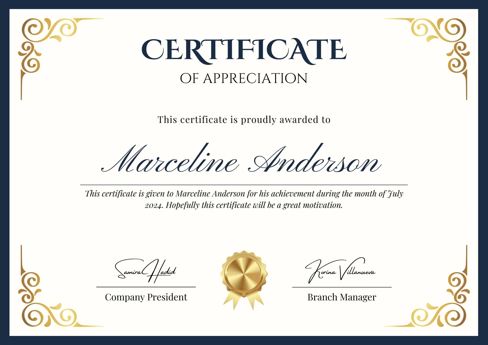 Free Printable And Customizable Award Certificate Templates Canva