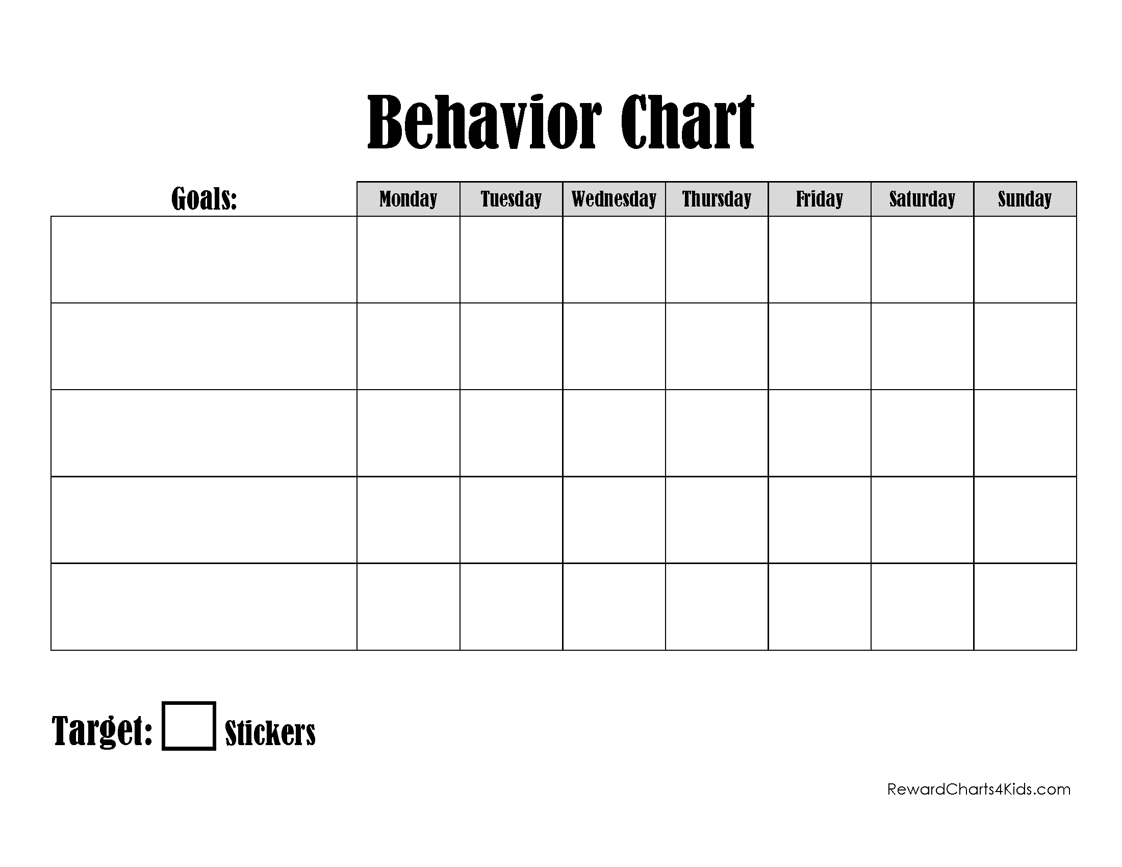 FREE Printable And Editable ODD Behavior Chart FREE Printable And Editable ODD Behavior Chart