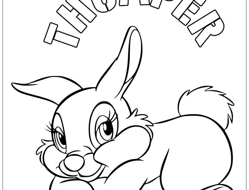 Free Printable Bambi Coloring Pages Disneyclips