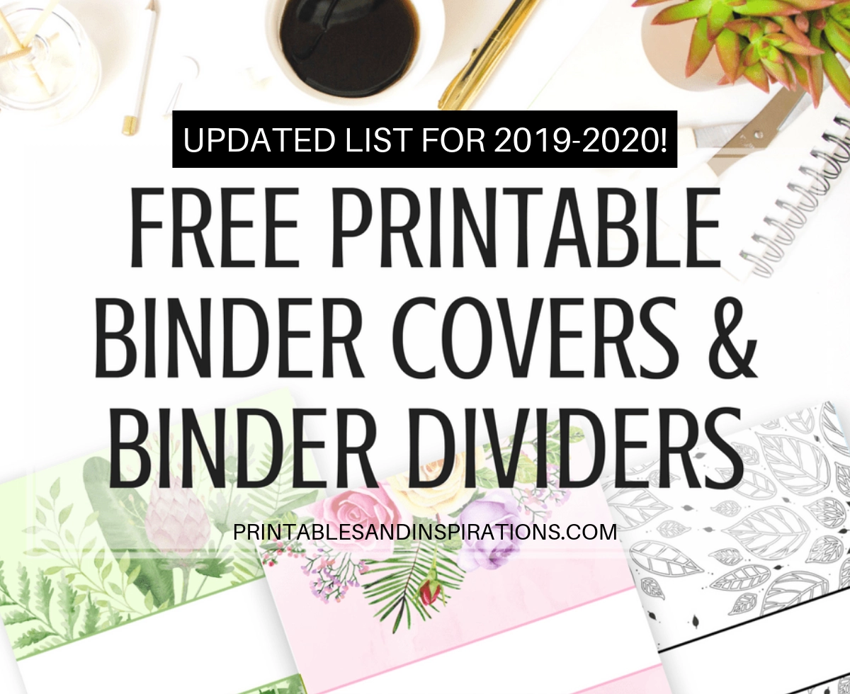 Free Printable Binder Dividers And Binder Covers Floral Printables And Inspirations Free Printable Binder Dividers And Binder Covers Floral Printables And Inspirations