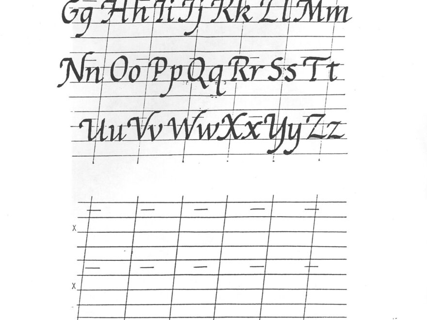 Free Printable Calligraphy Alphabet Practice Sheets Hand Worksheets Library