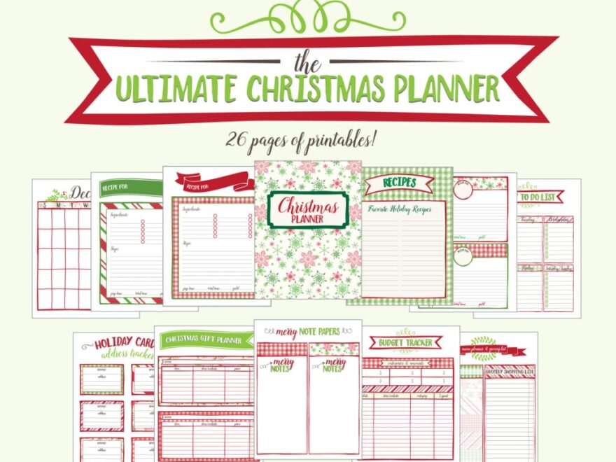 Free Printable Christmas Planner 26 Pages Live Craft Eat
