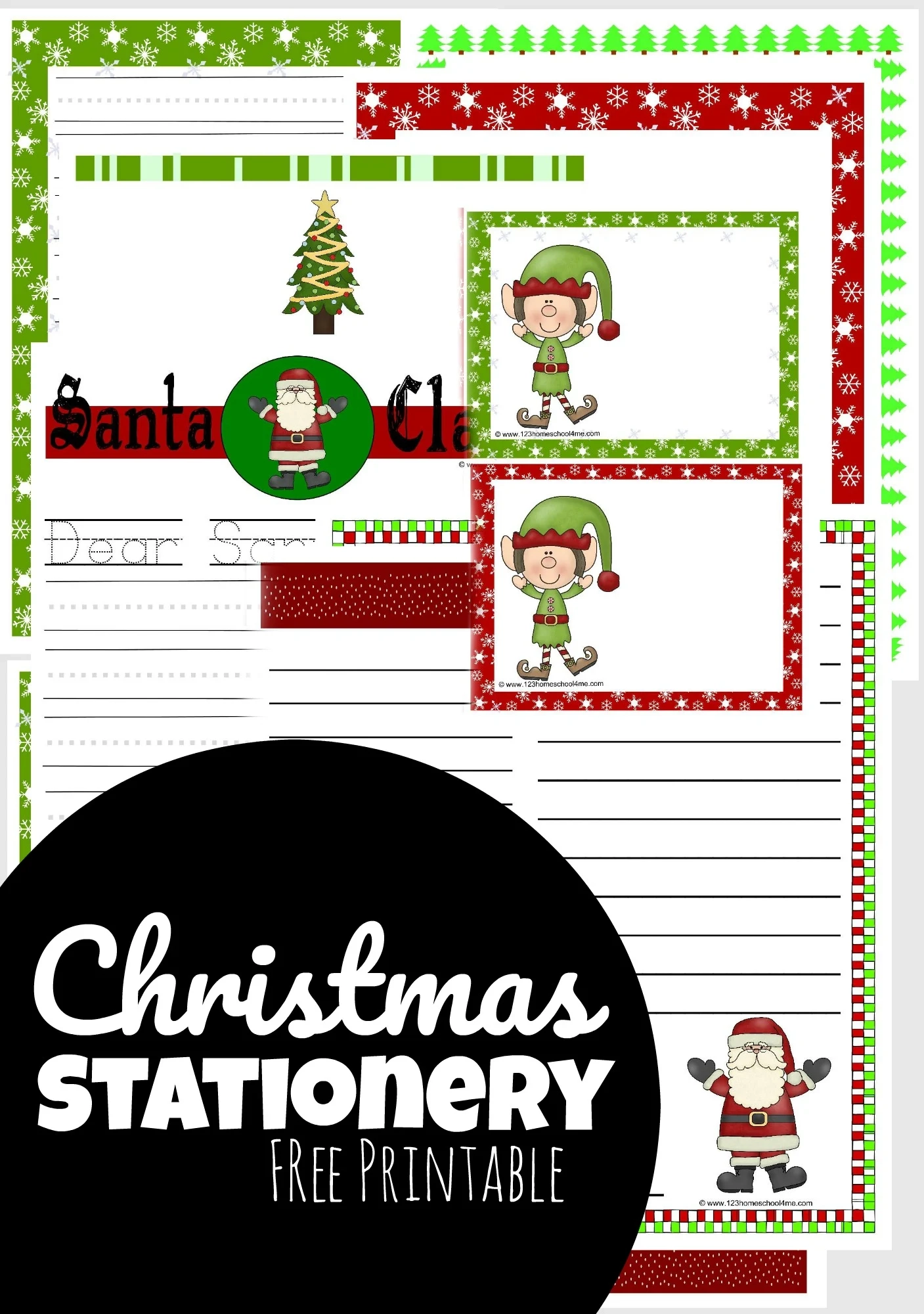 Christmas List Stationary Printable