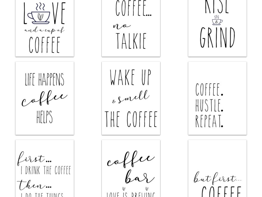 Free Printable Coffee Bar Signs Extreme Couponing Mom