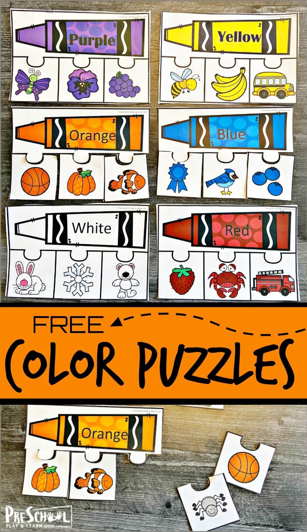 Printable Sheets With The Colors