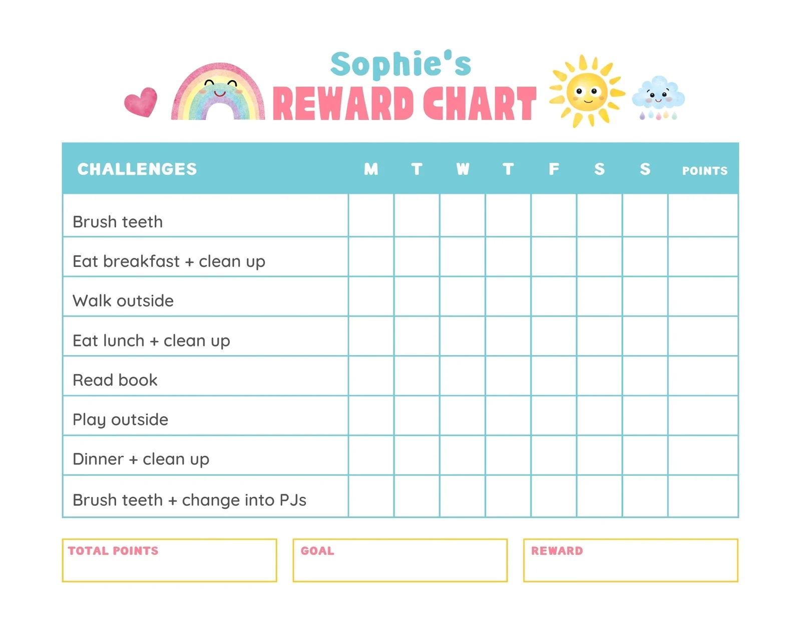 Independant Work Monthly Incentive Chart Printable Independant Work Monthly Incentive Chart Printable
