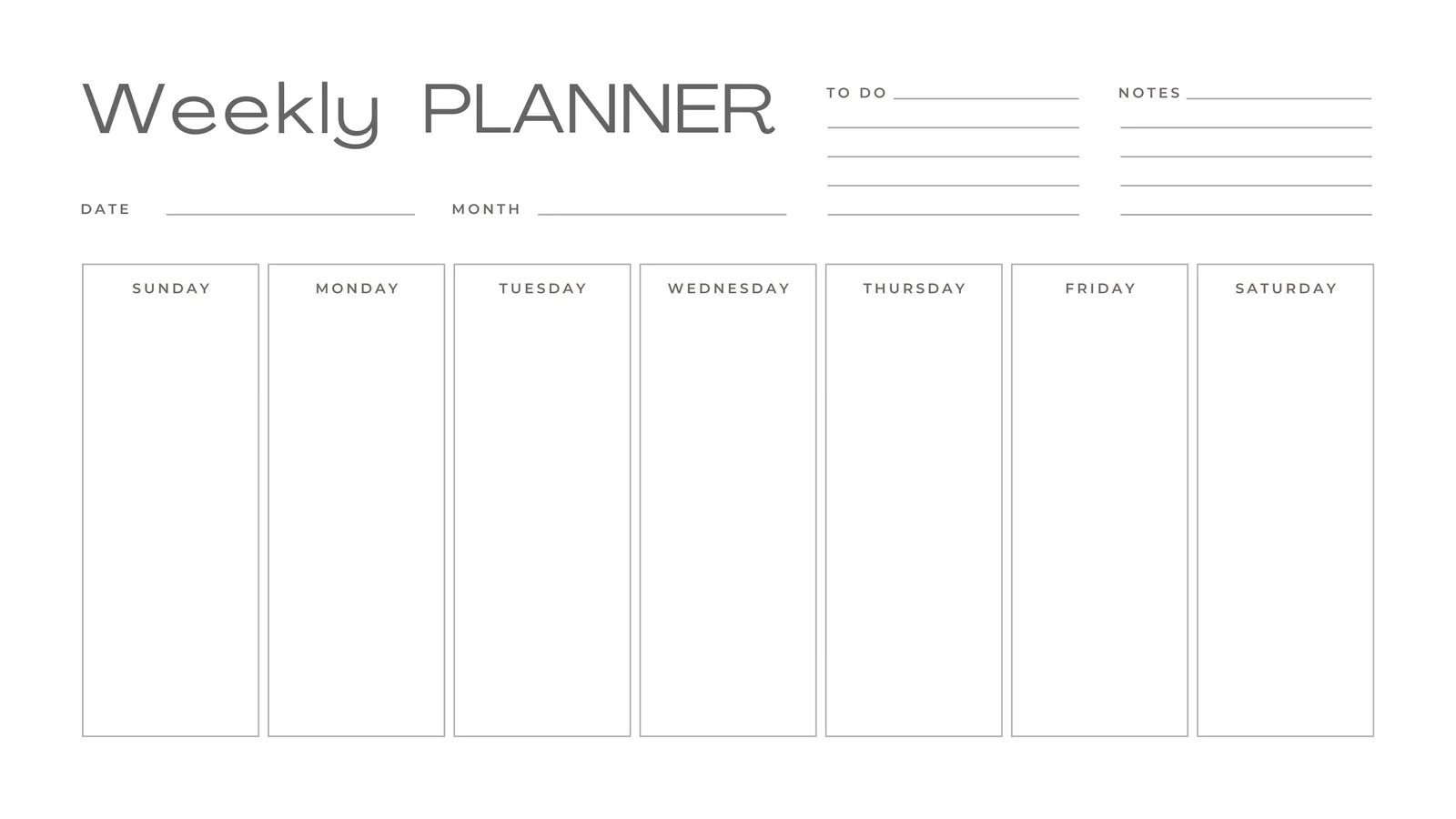 Free Printable Weekly Planner Pages 2026