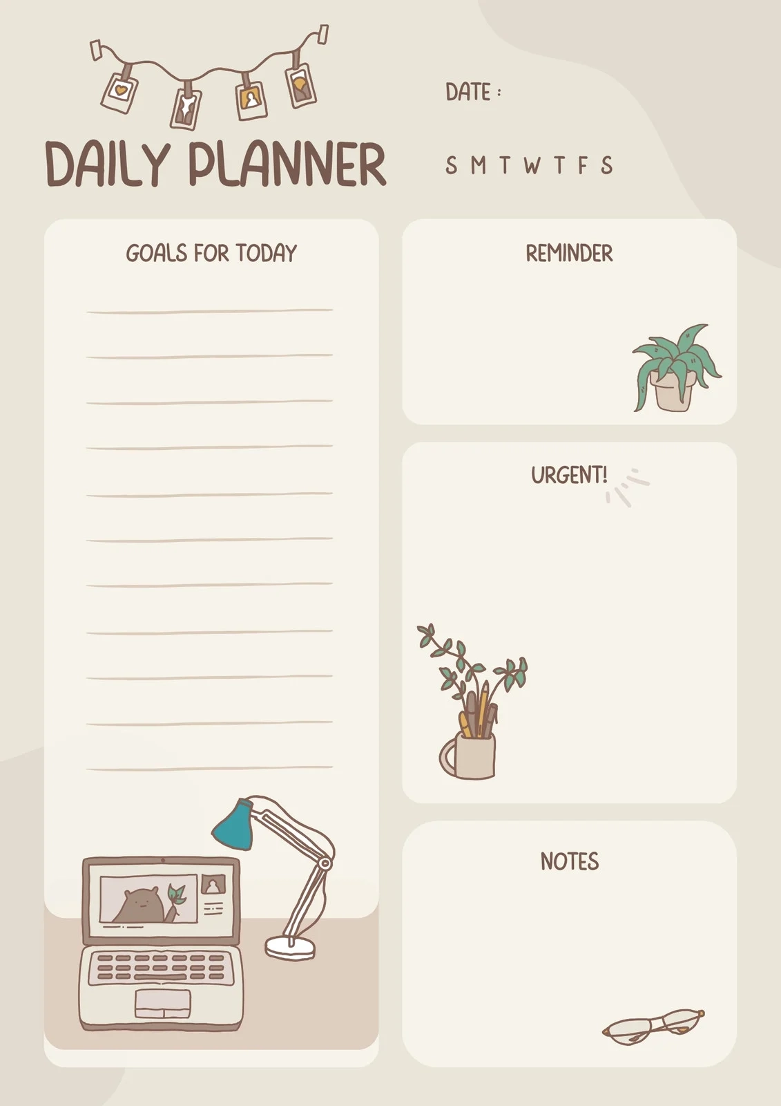 Free Printable Cute Planner Templates To Edit Online Canva