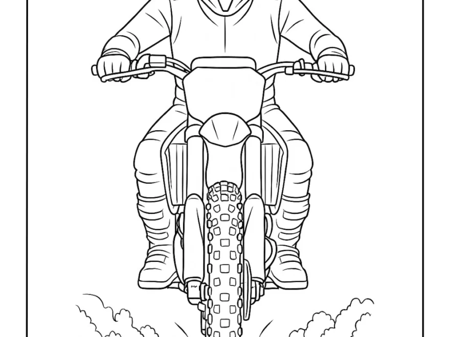 Free Printable Dirt Bike Coloring Pages