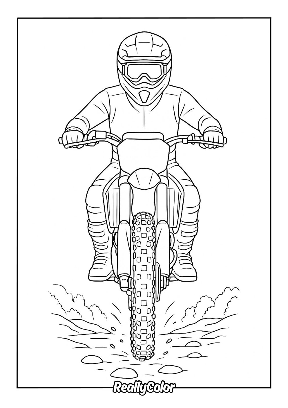 Free Printable Dirt Bike Coloring Pages