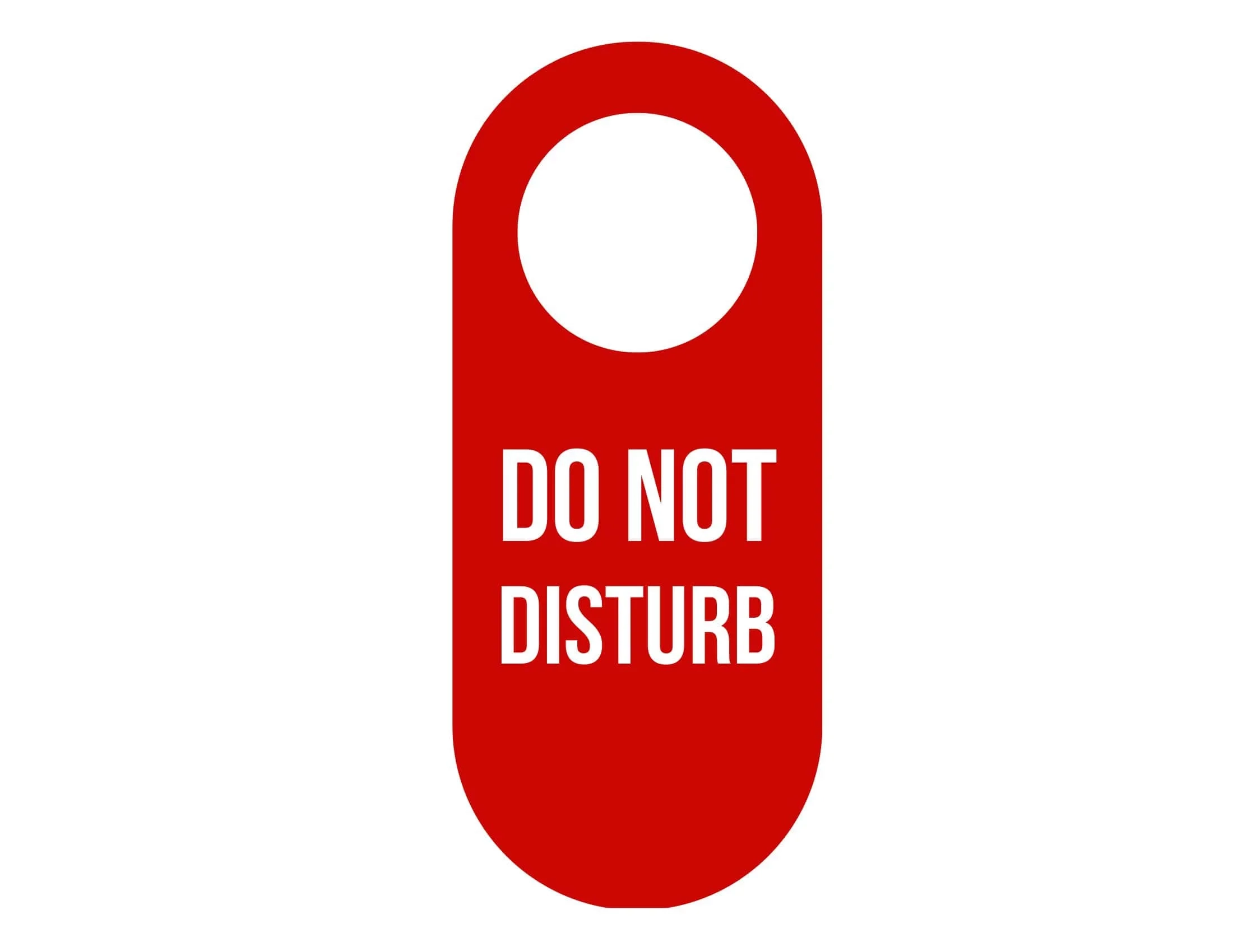 Do Not Disturb Sign Printable Template