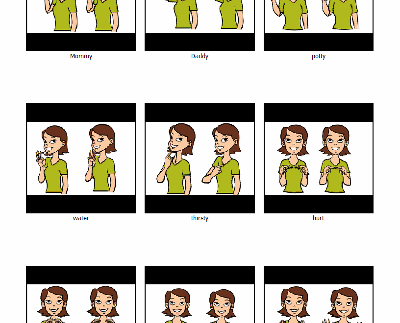 Free Printable Functional Sign Language For The Childcare Setting Wordsofhisheart