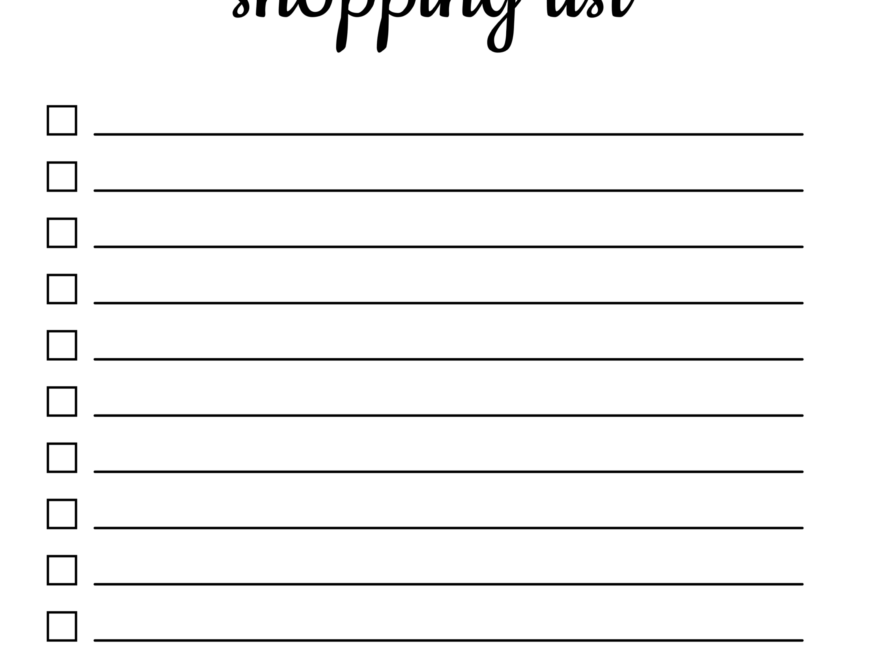 Free Printable Grocery List Templates PDF Shopping Lists Free Printables Monograms Design Tools Patterns DIY Projects