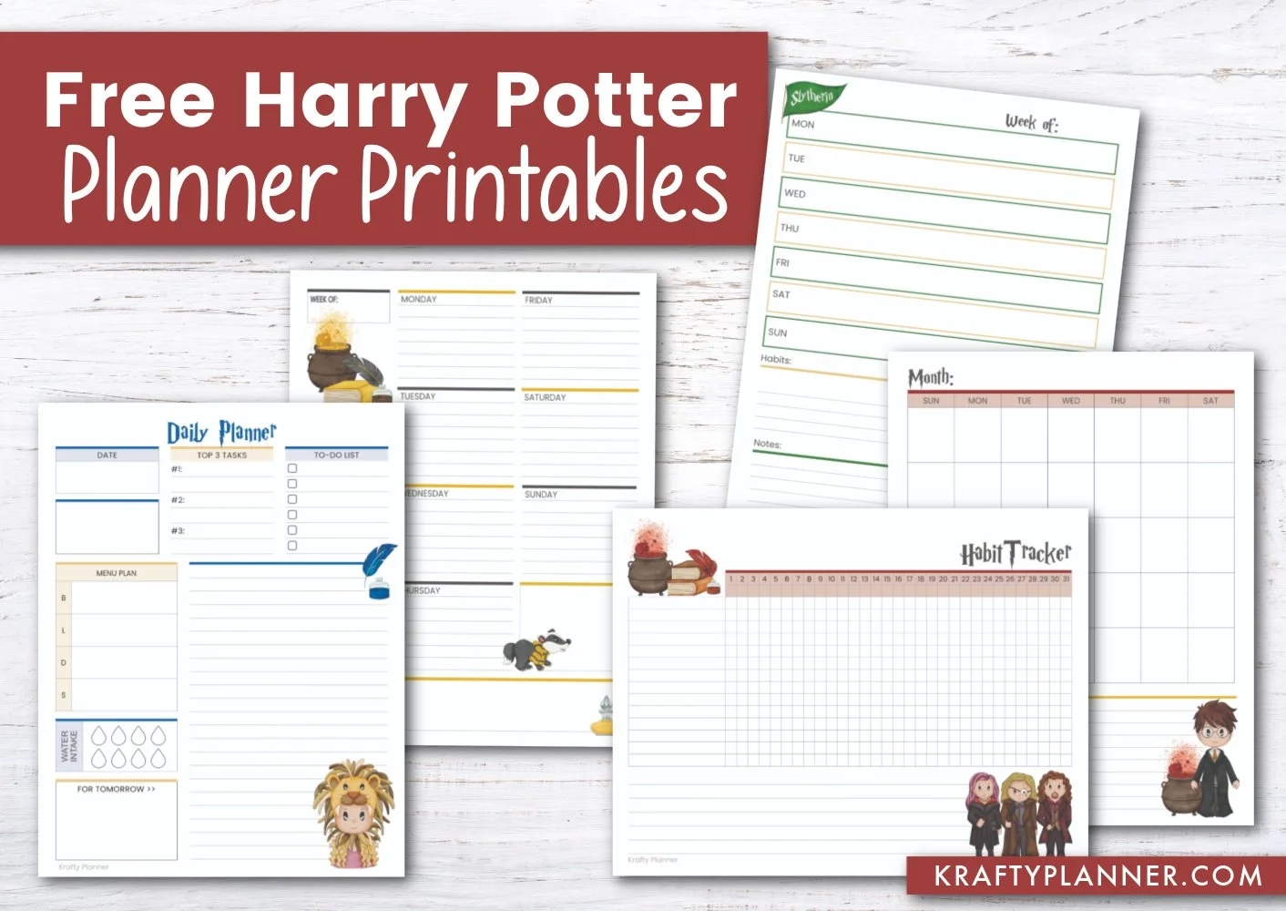 Free Printable Harry Potter Planner