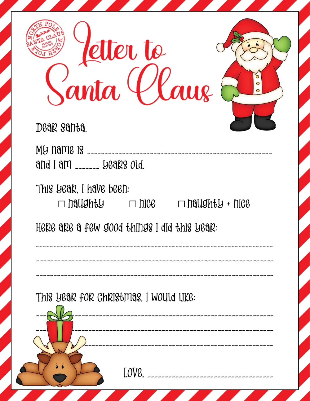 Free Christmas List Printable Free Christmas List Printable