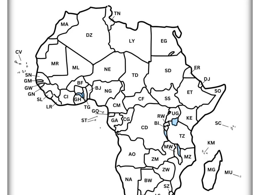Free Printable Map Of Africa The Facts Institute