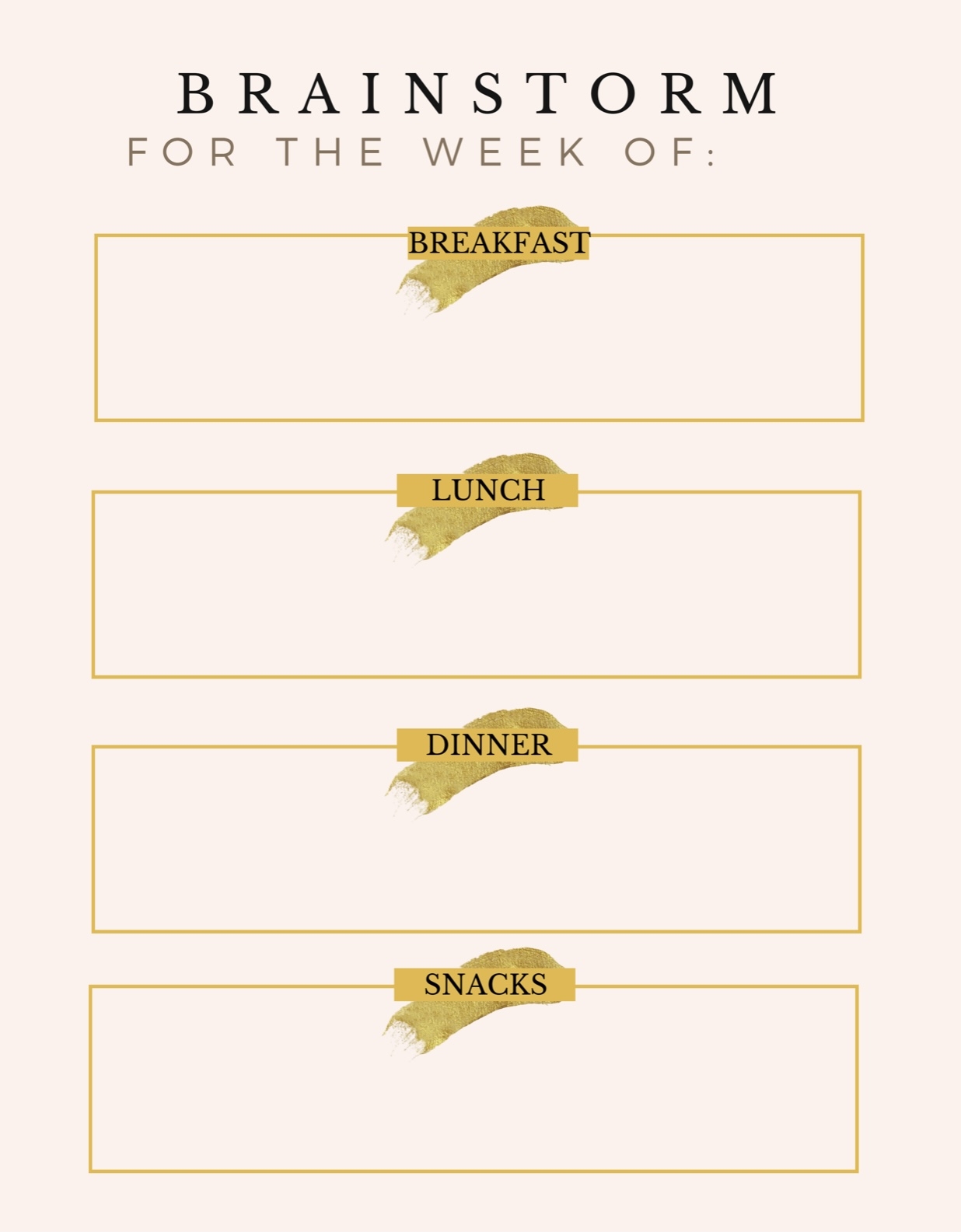 Free Printable Meal Planner With Grocery List 