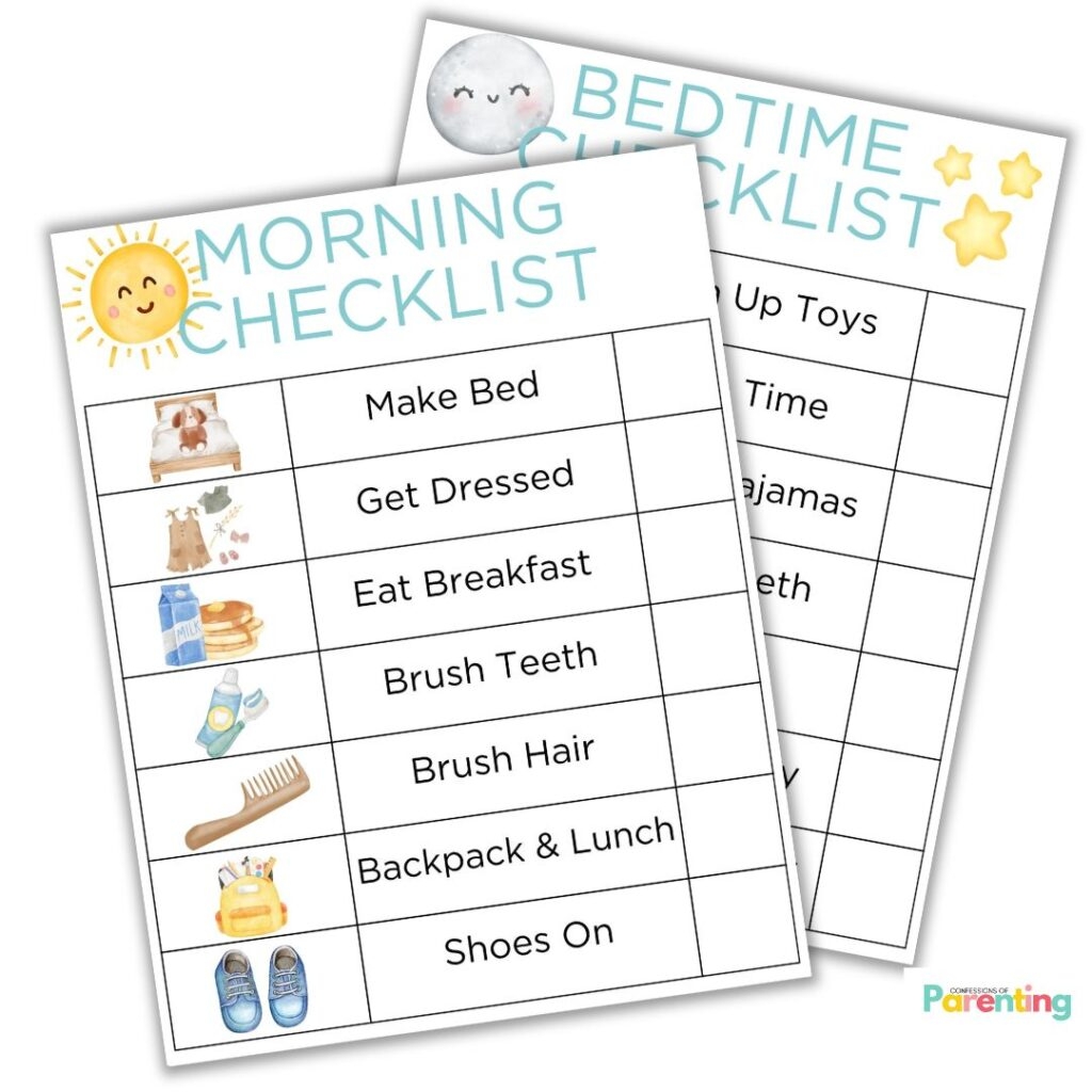 Free Printable Kids Routine List