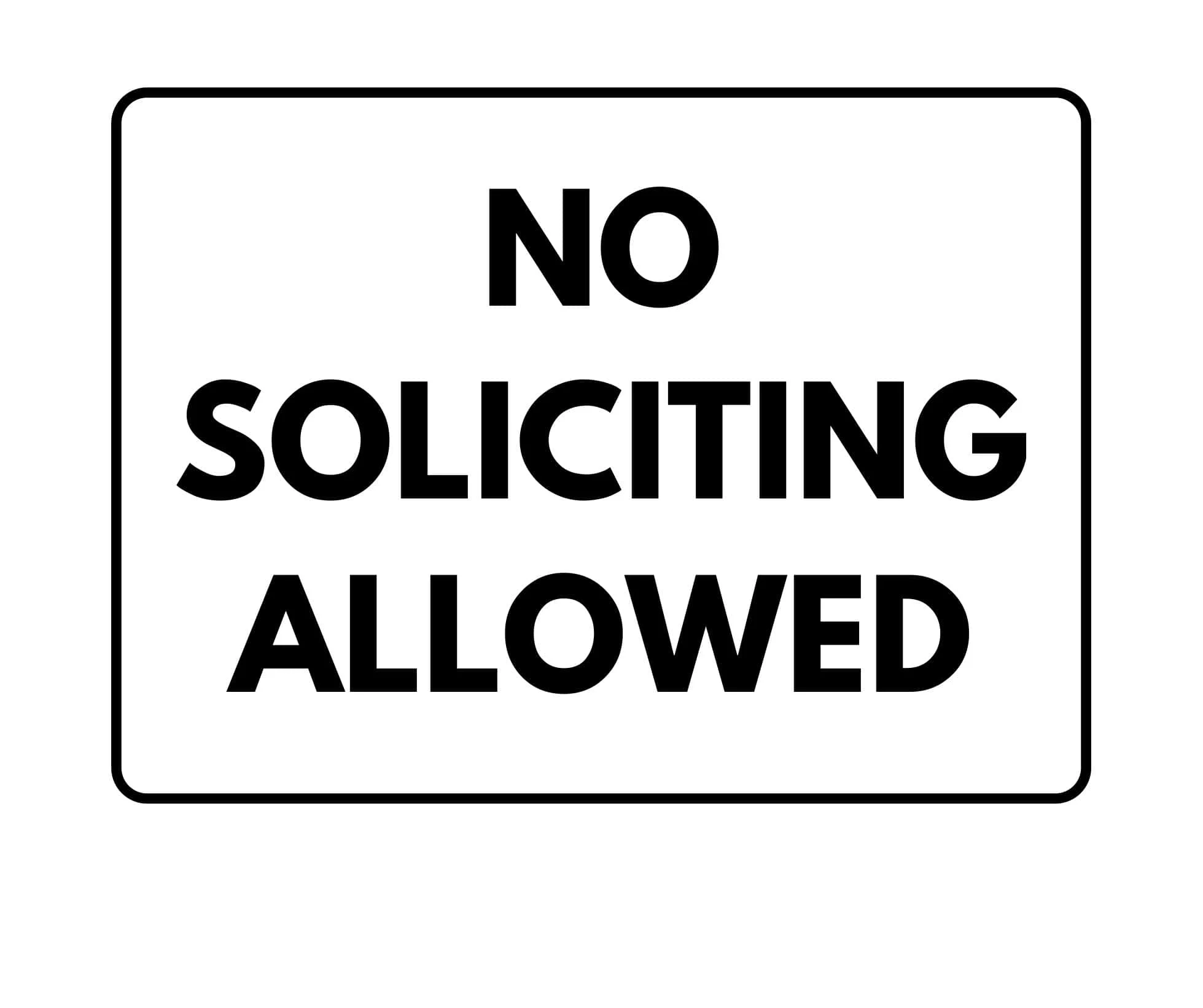 No Soliciting Signs For Homes Printable No Soliciting Signs For Homes Printable