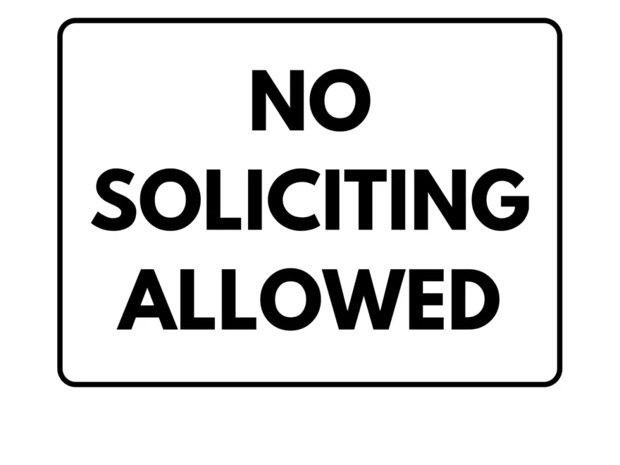 Free Printable No Soliciting Sign Templates PDF Word For Home