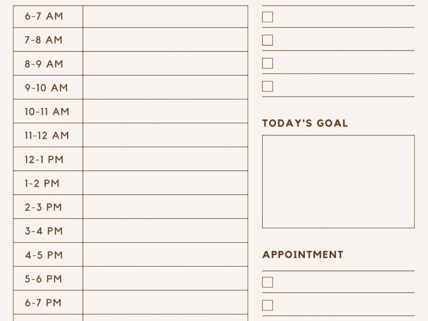Free Printable Planner Templates To Customize Canva