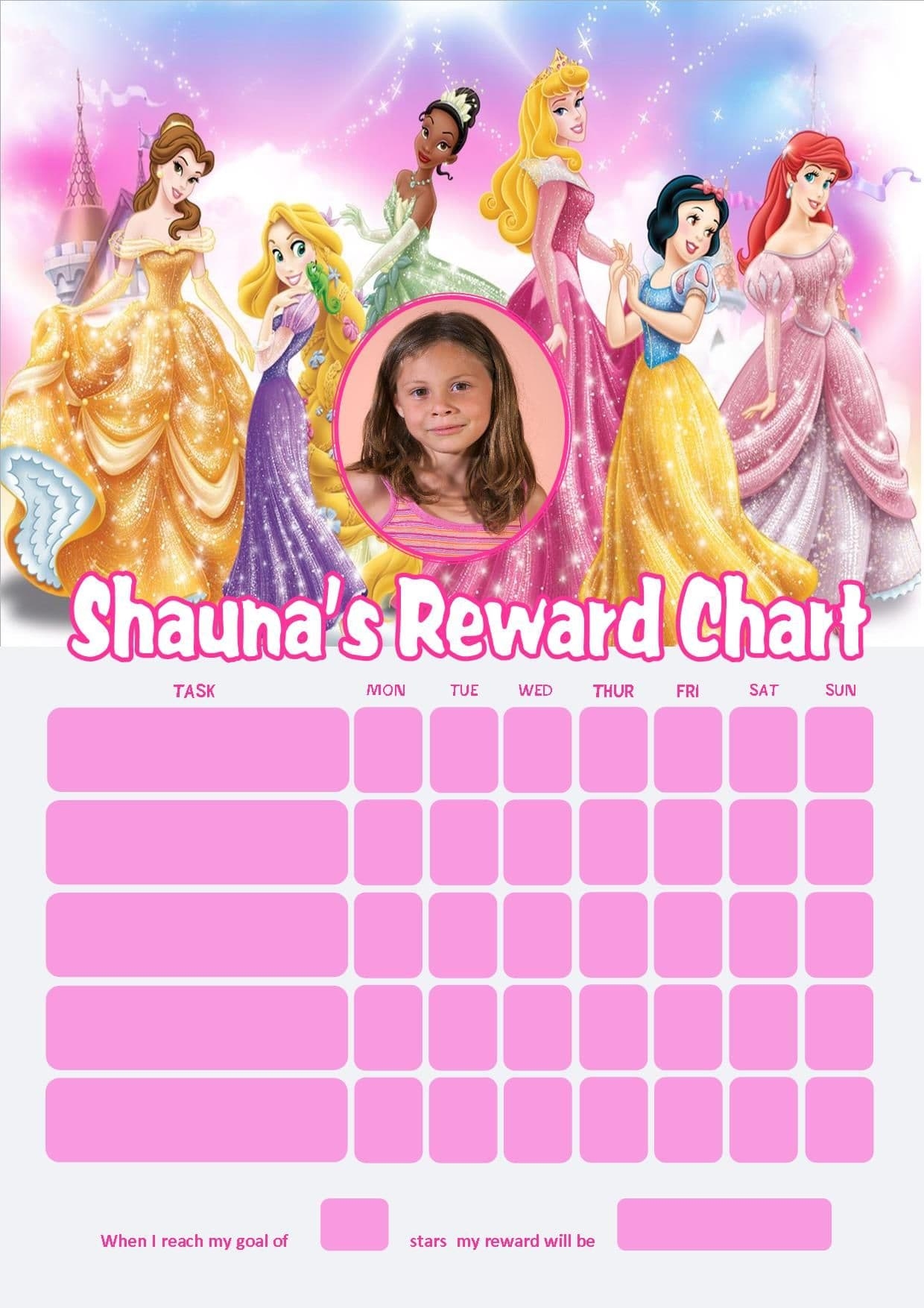 Free Printable Reward Charts Princess Download Free Printable Reward Charts Princess Png Images Free Worksheets On Clipart Library