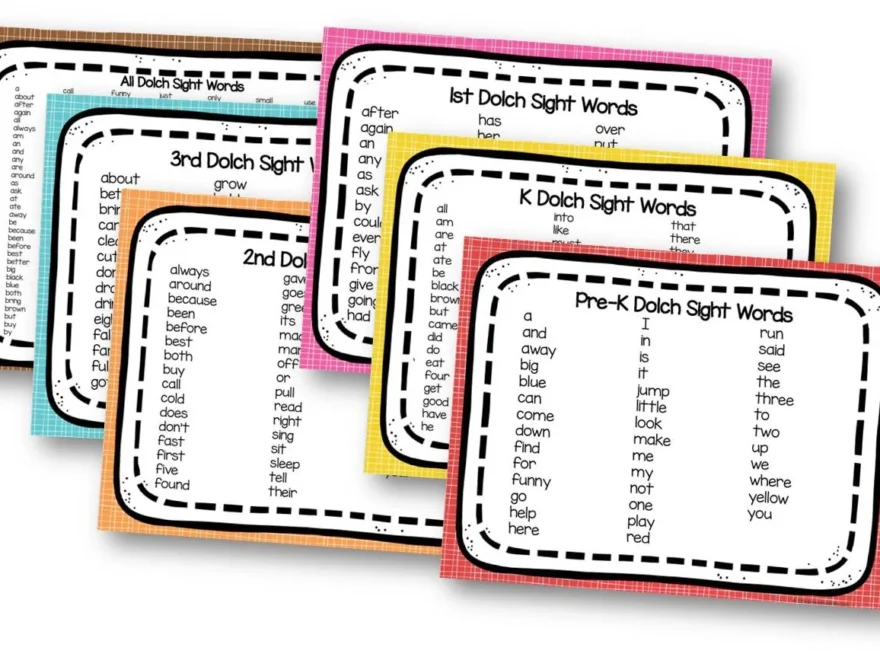 FREE Printable Sight Words List