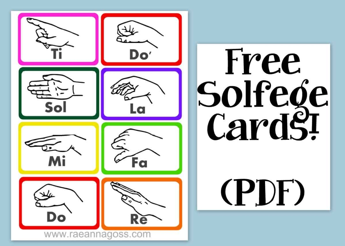 FREE Printable Solfege Cards And Video